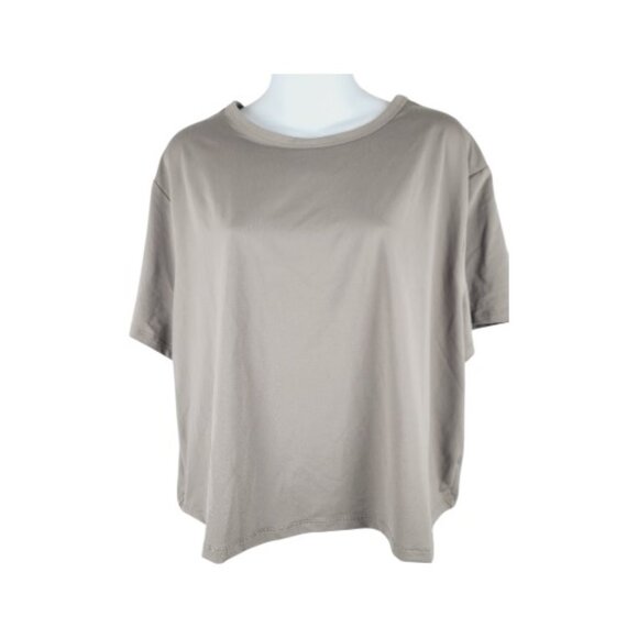 all in motion Tops - All In Motion Women's Taupe Short Sleeve Crew Neck Casual T-Shirt Size XXL